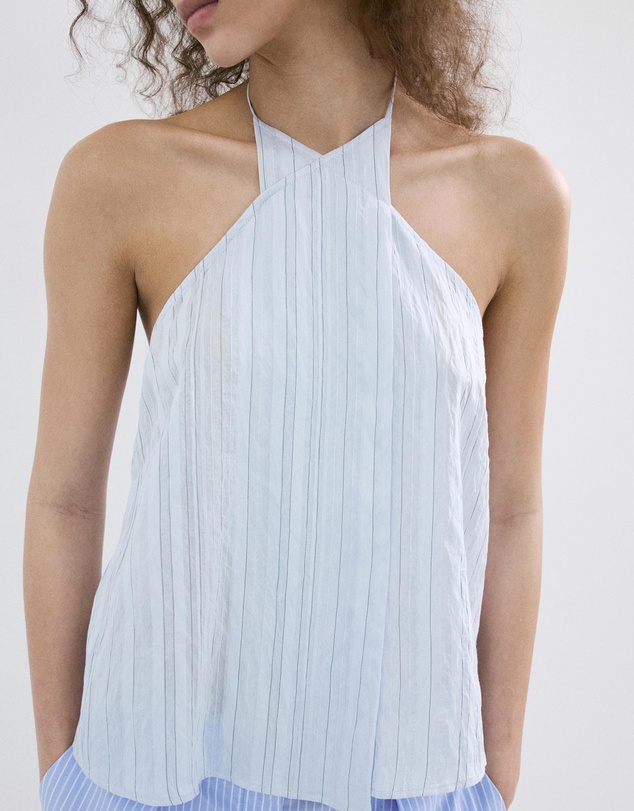 M.N.G - Striped Crossover Top