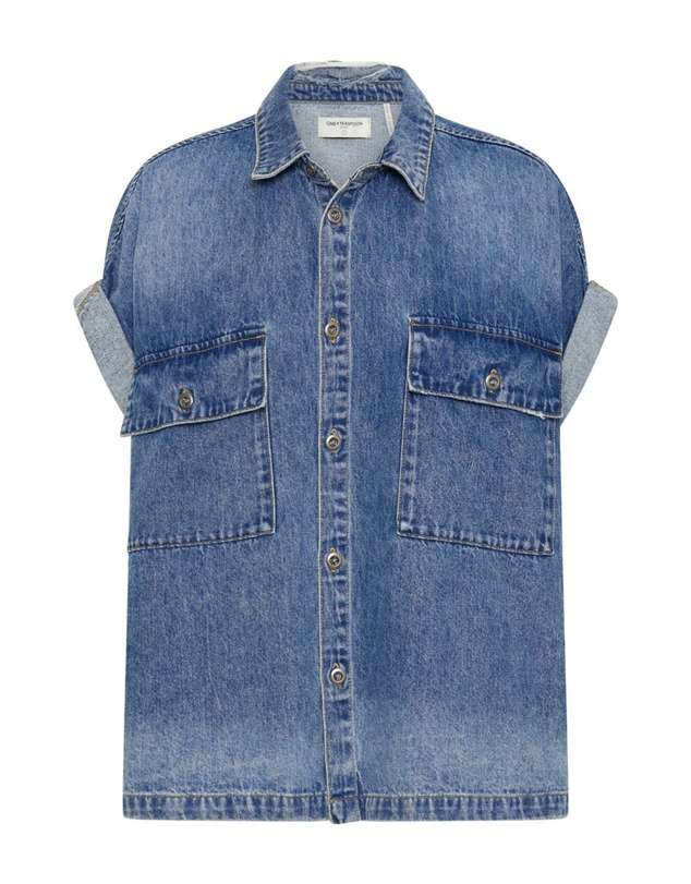 ONE TEASPOON - Blue Rapture Cut Off Denim Shirt