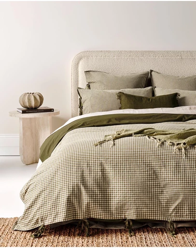 Aura Home - Mini Gingham Quilt Cover