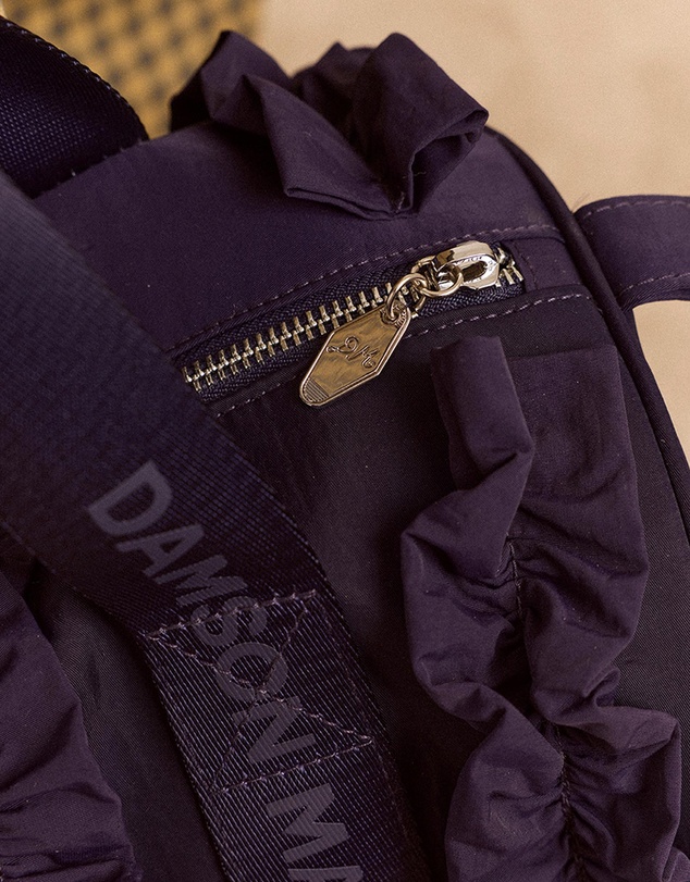 Damson Madder - Brooke Frill Barrel Bag