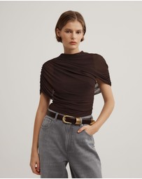Witchery - Mesh Cape Top
