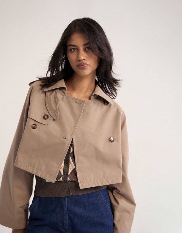Oxford - Annalise Crop Trench Jacket