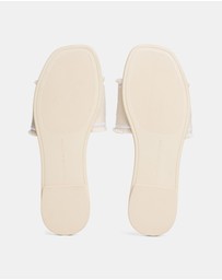 Tommy Hilfiger - Frayed Canvas Sandals - Women's