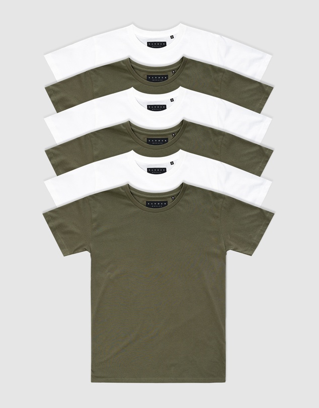 Xander - 6-Pack Blanc Tee - Youth