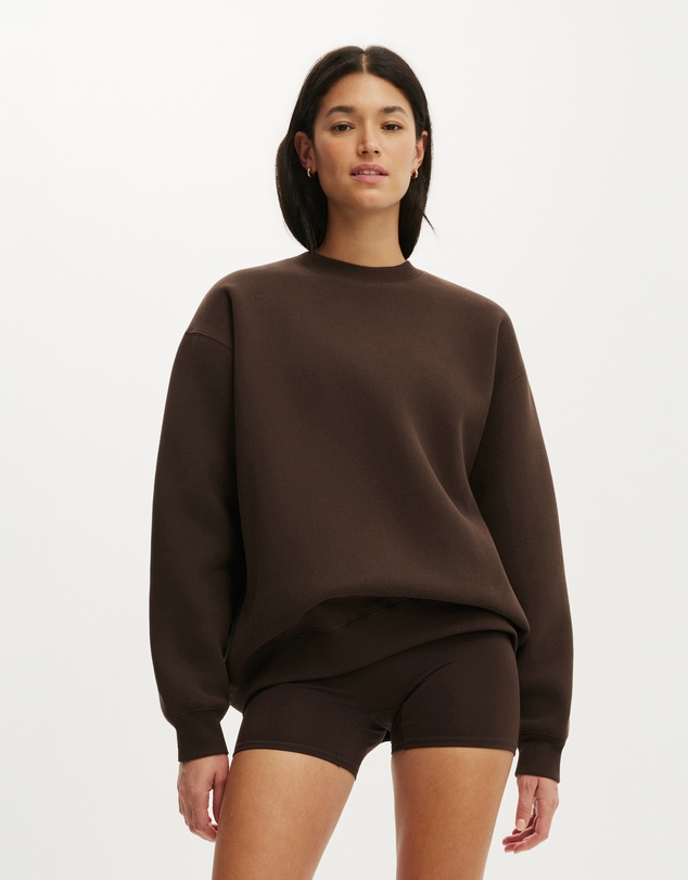 Cotton On Body Active - Plush Crew Sweatshirt