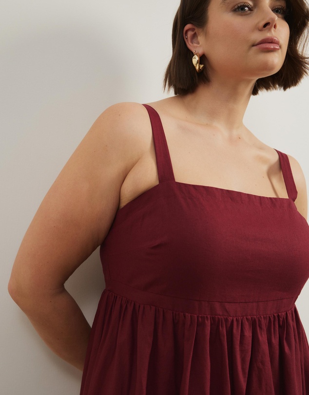 Atmos&Here Curvy - Fern Empire Line Midi Dress