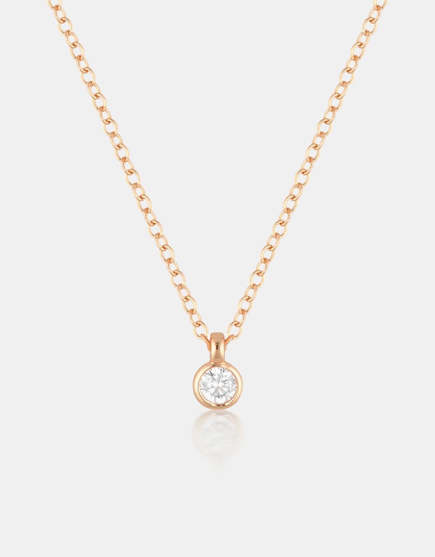 The Silver Collective - Verity Necklace Rose Gold