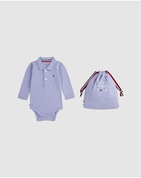 Tommy Hilfiger - Pique Long Sleeve Polo Bodysuit Gift Set - Baby
