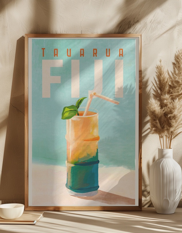 Olive et Oriel - Tavarua Fiji Cocktail by The Whiskey Ginger Art Print