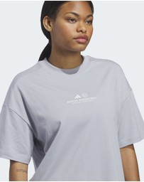 adidas Performance - ADIDAS WORLD WIDE HOOPS GRAPHIC TEE Womens