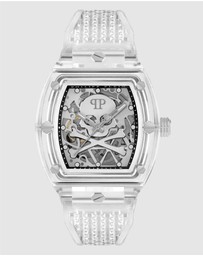 Philipp Plein - The $Keleton Crystal 44mm Transparent Dial and Clear Strap