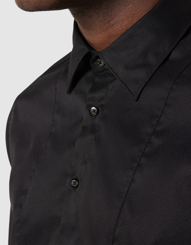 Politix - Slim Long Sleeve Panelled Formal Shirt