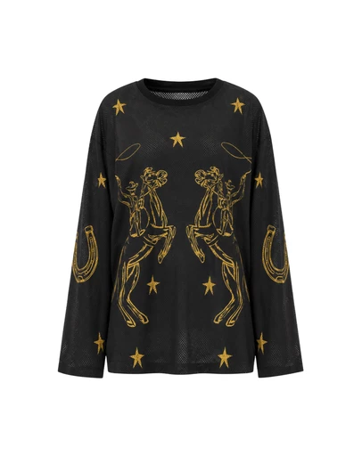THE TALES - Cowboy Long Sleeve Football Jersey