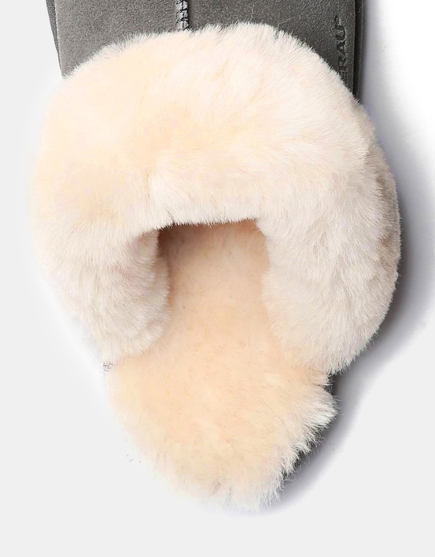 EVERAU - EverAU Ugg Muffin Slipper Suede Cow Suede Upper House Shoes