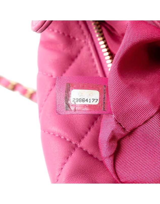 Pre-Loved by Azura Reborn - Pre-Loved Small Quilted Lambskin Perfect Meeting Hobo Bag