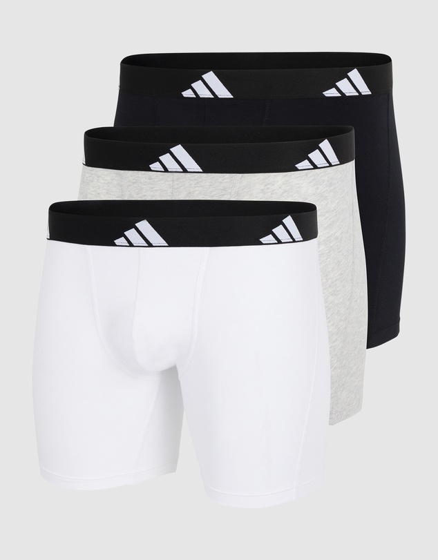 adidas Sportswear - 3 Pack Active Flex Cotton Boxer Brief Underwear