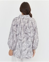 ALEXANDRA - Caits Blouse Coco Leaf Print