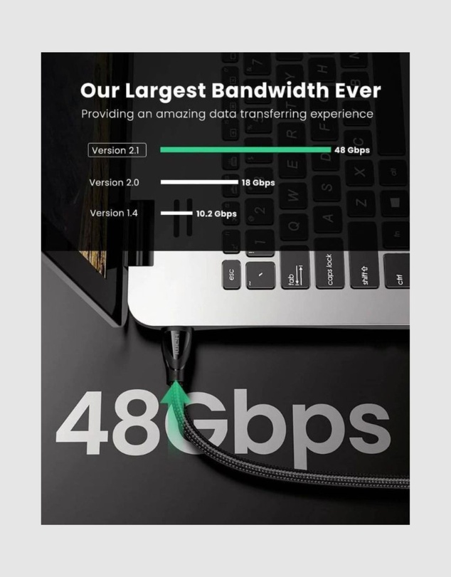 Ugreen - UGREEN 8K HDMI 2.1 Cable 1m