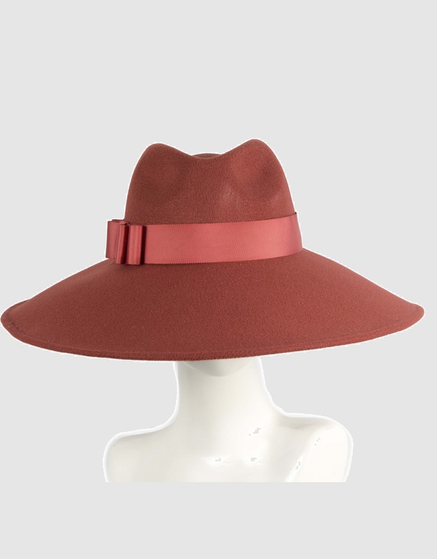 Max Alexander - Wide Brim Rust Winter Hat