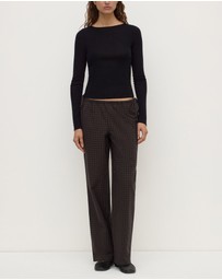 Assembly Label - Eddie Check Pants