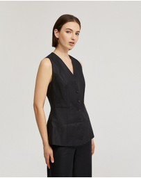 Oxford - Alice Linen Waistcoat