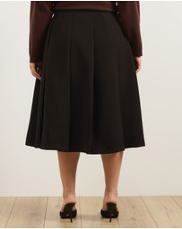Atmos&Here Curvy - Lux Pleated Midi Skirt