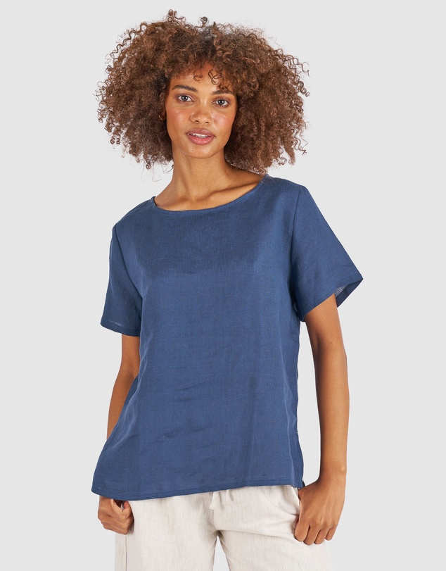 CAMIXA - Teena Linen T-shirt Top