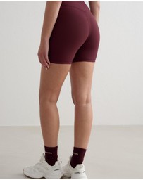 Aim'n - Ribbed Performance Midi Biker Shorts