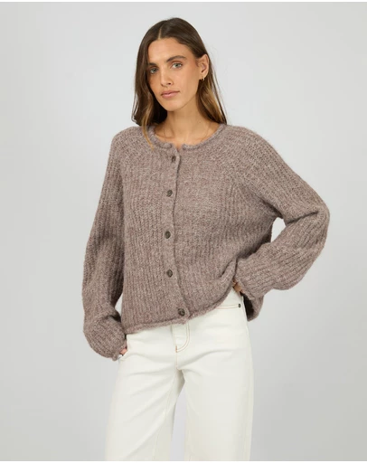 All About Eve - Devon Cardigan Coffee
