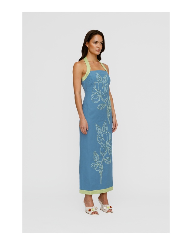 The Wolf Gang - Mirabelle Maxi Dress - Stone