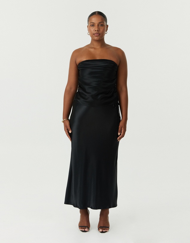 Third Form - Satin Drape Bustier