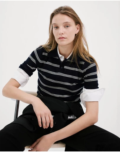 M.N.G - Knitted Polo-Neck Sweater