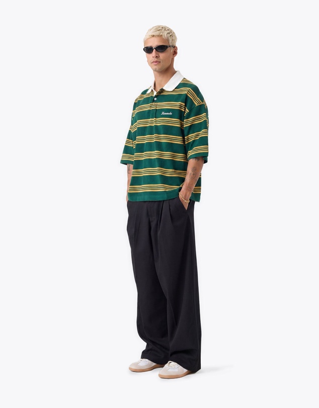 Zanerobe - Box Crop Polo Green/Gold