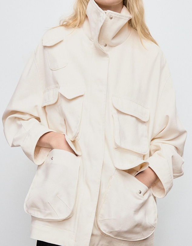 M.N.G - Oversized Denim Parka With Pockets