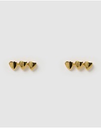 Izoa - Persia Heart Stud Earrings
