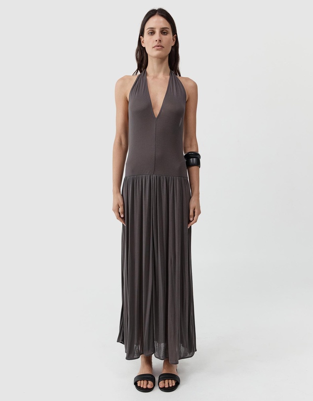 St. Agni - Fluid Jersey Halter Dress