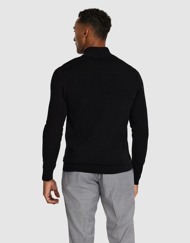Tarocash - Asher Merino Wool Zip Knit