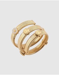 Philipp Plein - $NAKE HEXAGON Gold-Tone Bracelet