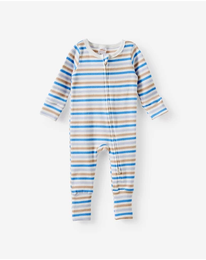 Cotton On Kids - Growie Long Sleeve Zip Romper