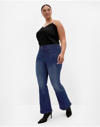 City Chic - Asha Fit Pin Woodstock Flare Leg Jean