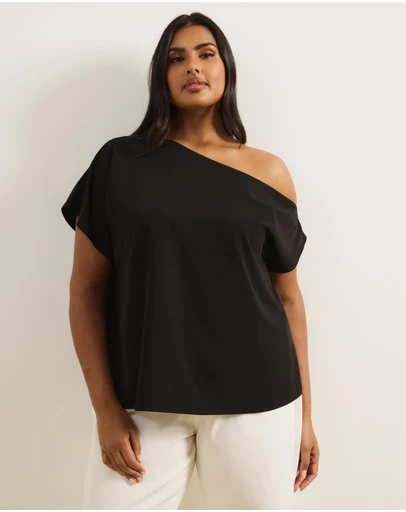 Atmos&Here Curvy - Willow Off Shoulder Top