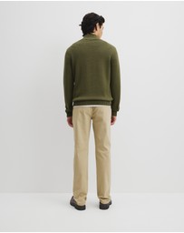 Country Road - Australian Good Earth Cotton Half Zip Knit