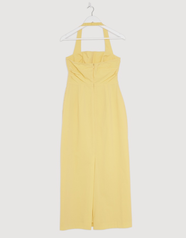 Revibe - Repaired Shona Joy Campbell Draped Halter Maxi Dress - AU 10
