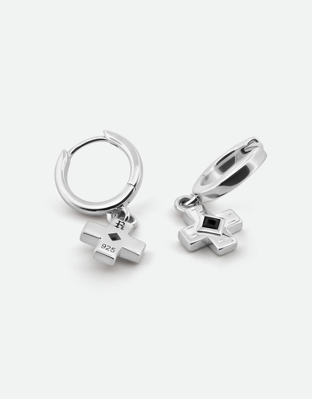 Rawninety - Raven Cross Earrings