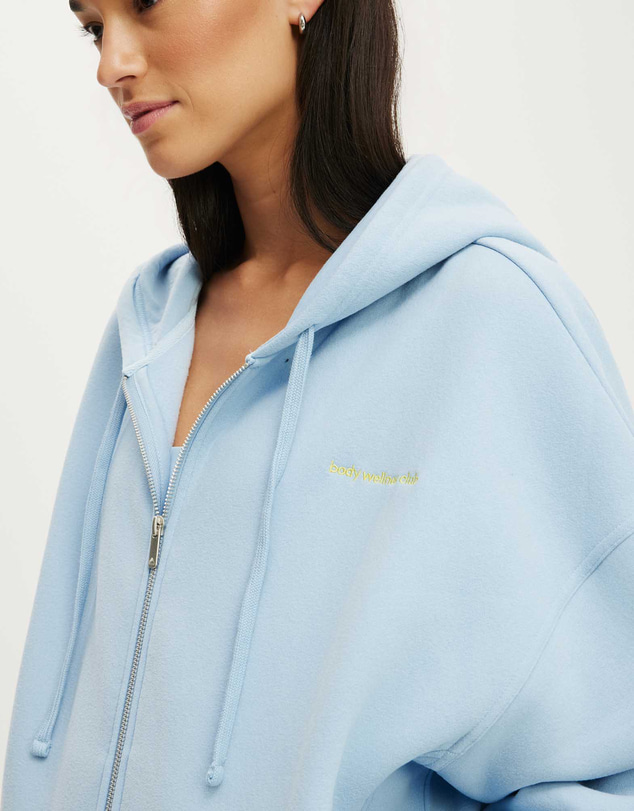 Cotton On Body Active - Plush Oversized Cocoon Zip Through