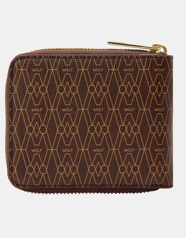 Wolf - Wolf Signature Range Zip Around Wallet Brown