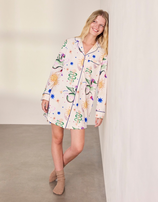 Chelsea Peers - Organic Cotton Dragon Hero Nightshirt