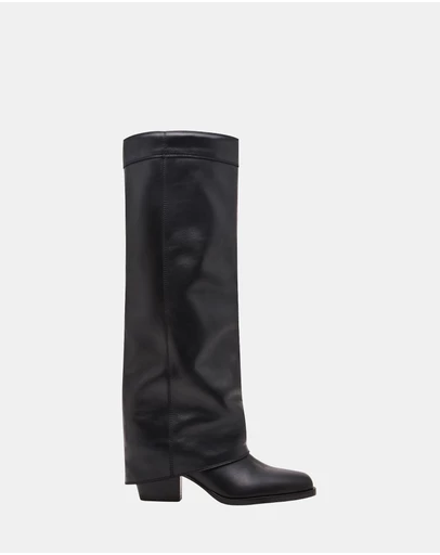 Steve Madden - Winnick Black Leather Boots