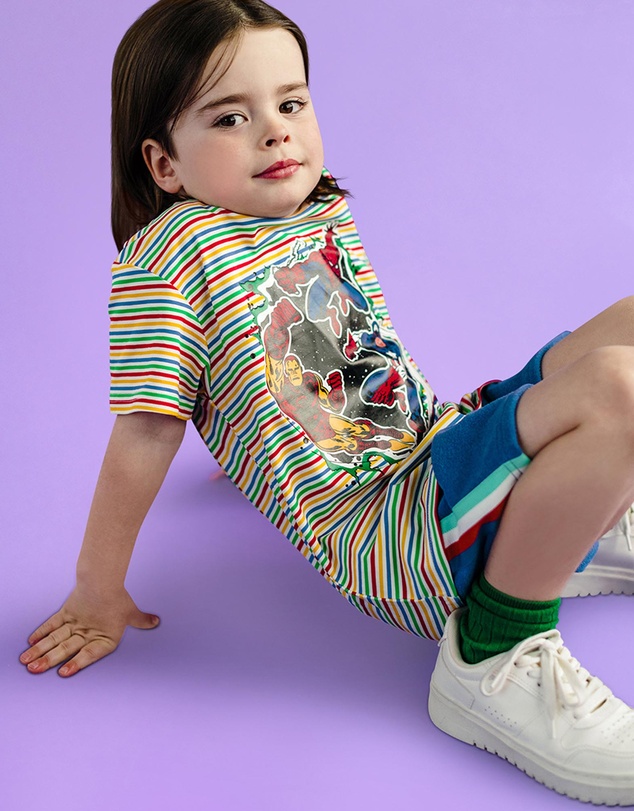 Rock Your Kid - Stripe Avengers Tee - Kids-Teens