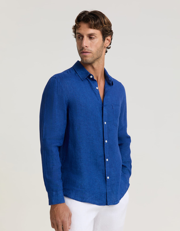 Sportscraft - Linen Long Sleeve Delave Shirt